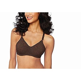 Bali womens Lace 'N Smooth Stretch Lace Underwire Df3432 Full Coverage Bra, Warm Cocoa Brown, 34C US