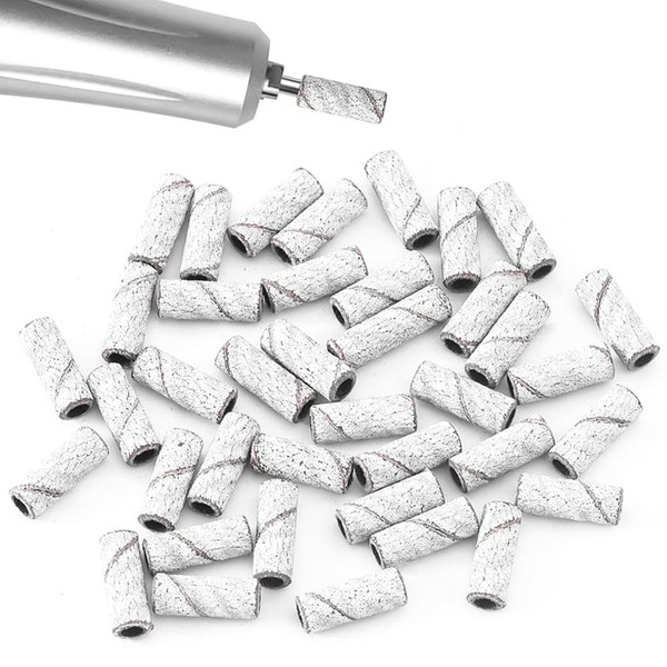 POFET 50 Pieces 240 Grit Sanding Belts for Nail Drills,