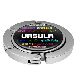 Taschenhalter Positive Eigenschaften Personalisiert mit Namen Ursula printplanet Chrom