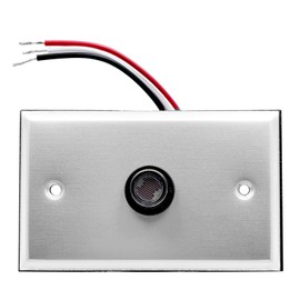 UL Listed Dusk to Dawn Photocell Sensor for Outdoor Lights - 120V AC Post Eye Photocontrol with Wall Plate, Button Style Auto Light Control