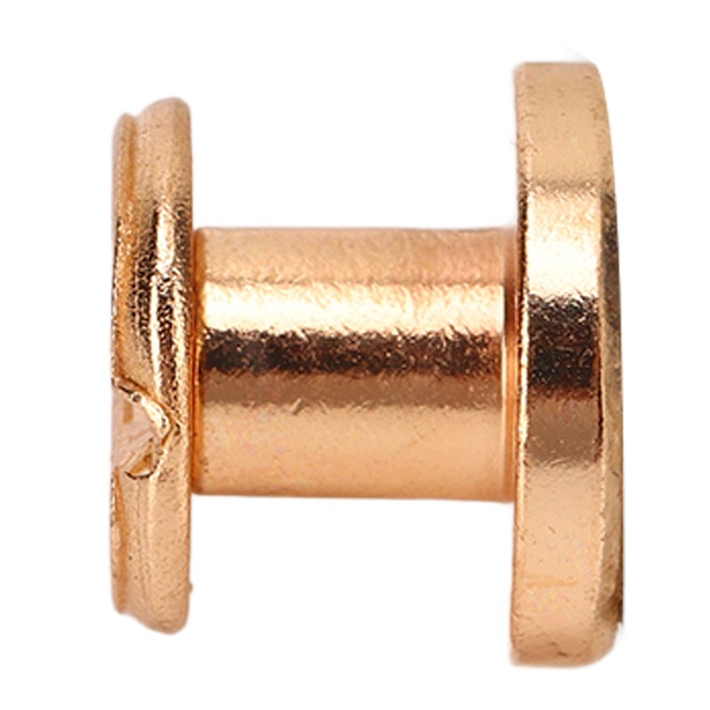 200 Set Book Binding Screw 9x6.5mm DIY Leather Electroplating Uniform