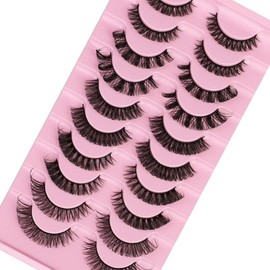 False Eyelashes, Russian Strip Lashes, Fluffy Eyelashes Perfect for Parties, Weddings, Birthday Gifts, Eye Lashes for Every Type of Eyes, Eyelashes, Fake Lashes Natural Look (Eyelashes Mix)