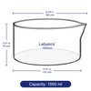 Labasics Crystallizing Dish with Spout and Heavy-Duty Rim, Thick-Walled Design