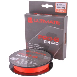 Ultimate Pro-8 Braid 0.30mm 19kg 150m Fluo Orange | Braided fishing line