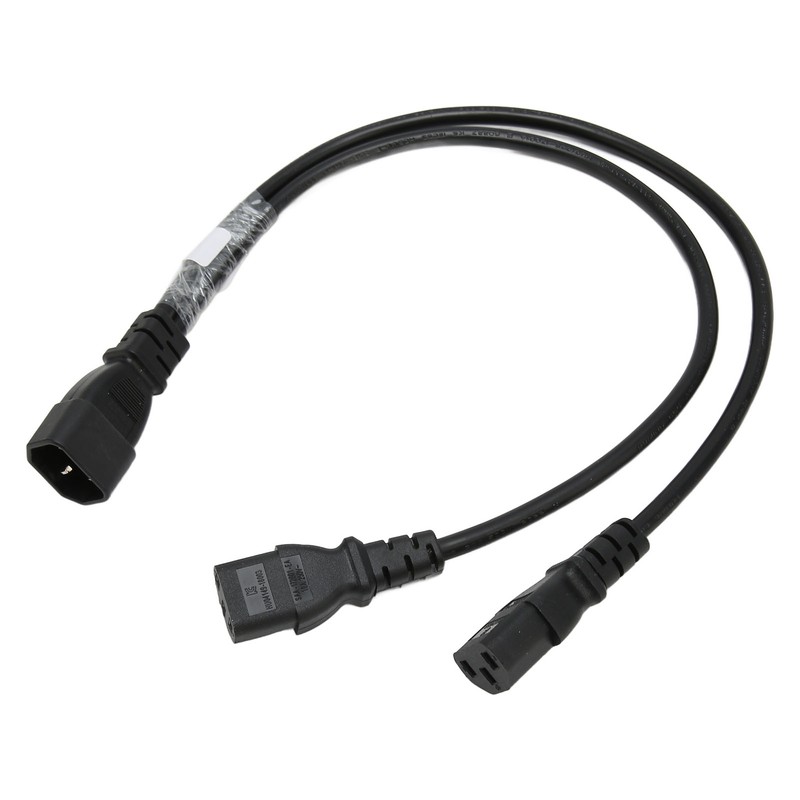 Single C14 to Dual 5 15R C13 Cord Short Power