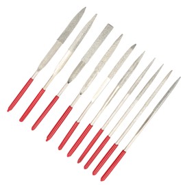 Piutouyar 10 Pack Guitar File Set, Bass Guitar Nut Files Set, Diamond Needle File Set Guitar Repair Luthier Tool Jewelry Making Tool