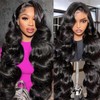 VNFM 26 Inch 13x6 Body Wave Lace Front Wigs Human