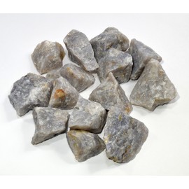 Natural Blue Chalcedony Quartz Rough Stone Gemstone Crystal Mineral Cabochon Rock Cabs for Cabbing/Carving - Madagascar - 20PCS