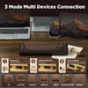 YUNZII WOOD68 65% Wireless Hot Swap RGB Mechanical Keyboard (Wood,