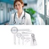 6PCS Medical Goniometer Set PVC Transparent Clear Scale Wear Resistant