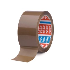 TESA Parcel Tape Brown Quiet Unrolling 50 mm Wide 66 m Long 3 Rolls