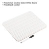 PATIKIL Dry Erase Board with Lines Set, 12" x 9"