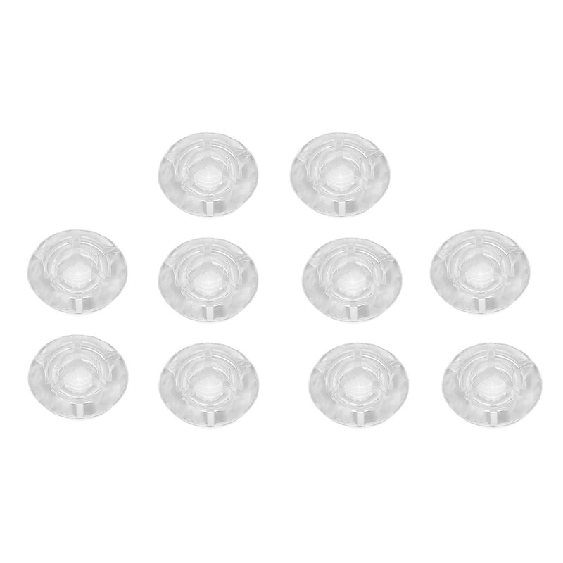 10Pcs Footswitch Toppers Clear Transparent Universal for Guitar Effects Pedal