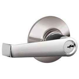 SCHLAGE F51A ELA 625 CEN Elan Lever with Century Trim Keyed Entry Lock, Bright Chrome
