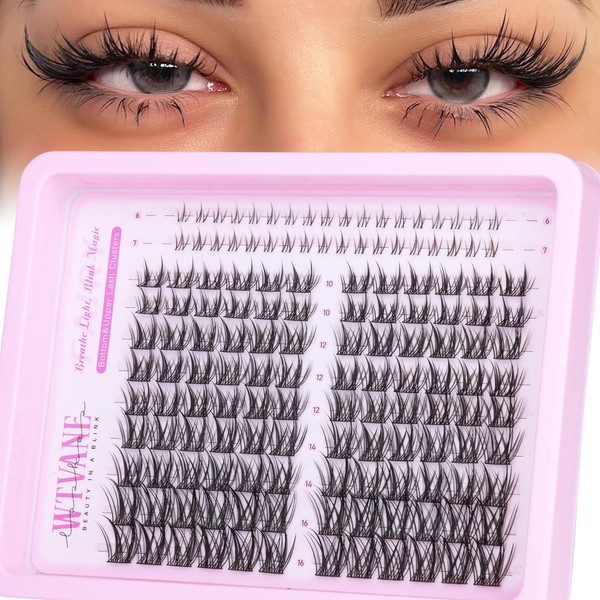 Manga Lash Clusters Wispy Cluster Eyelash Extensions 10-16mm Thin Band