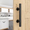WINSOON 12" Sliding Barn Door Handles Hardware with Flush Finger