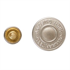 KIYOHARA サンコッコー ジーンズタックボタン 6組 直径17mm マットシルバー SUN15-25