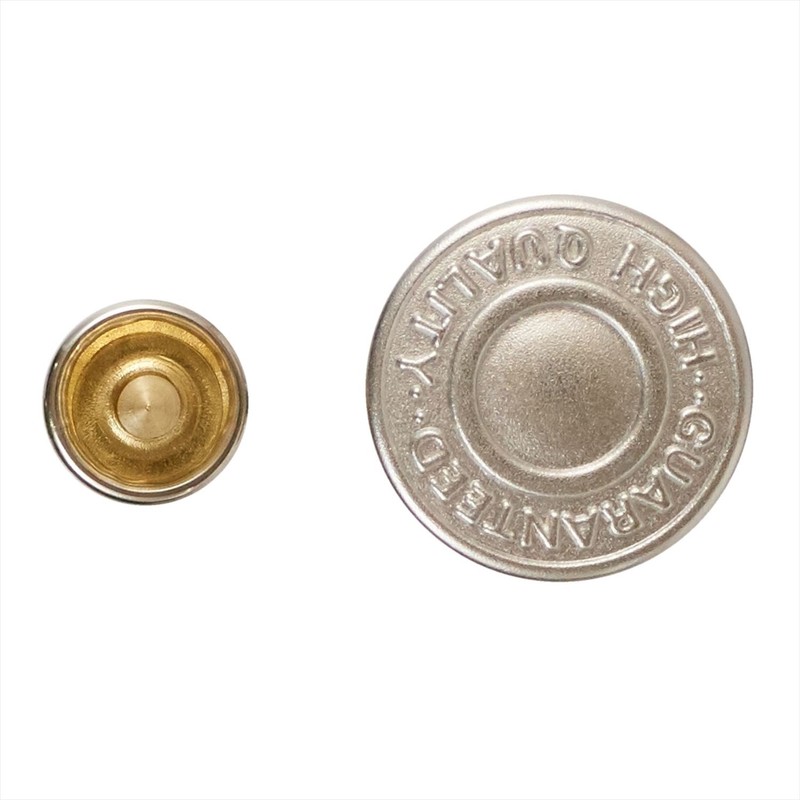 KIYOHARA サンコッコー ジーンズタックボタン 6組 直径17mm マットシルバー SUN15-25