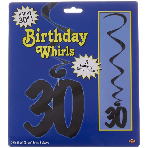 30 Whirls (black) (5/Pkg)