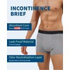 REELINDRY Mens Incontinence Underwear Washable, Mens Leak Proof Underwear Washable