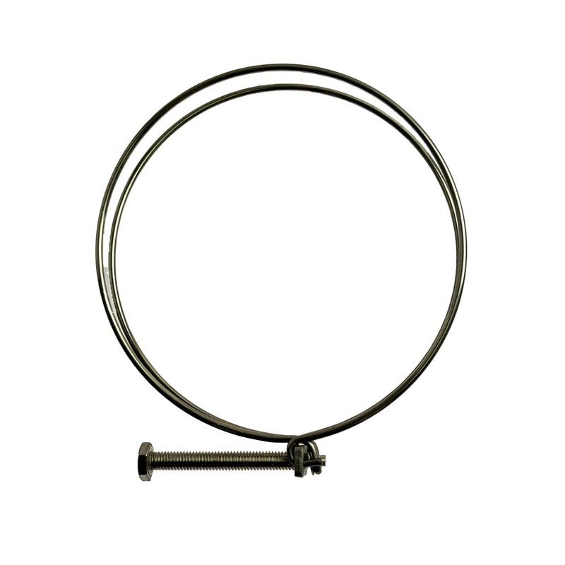 97-105mm Double Wire Screw Hose Clamp Stainless Steel for Ducting