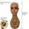 Voloria 4PCS Realistic Female Mannequin Long Neck PVC Bust Wig