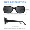 SZEOEOM Bifocal Reading Sunglasses with Integrated Reading Strength Foldable TR90