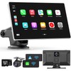 Madoec Portable Apple Carplay Screen for Car, 9" Wireless Apple