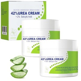 2PCS Crema Hidratante para Pies,Urea Crema Pies, Crema Hidratante para Pies con ácido SalicíLico, Crema para Manos,Hidratación Profunda, Adecuada para Hombres y Mujeres.