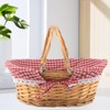 MUKCHAP 2 Pack 32 x 23 x 12cm Wicker Picnic