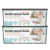 Diaper Pail Refills with 30 Bags Compatible with Genie Easy