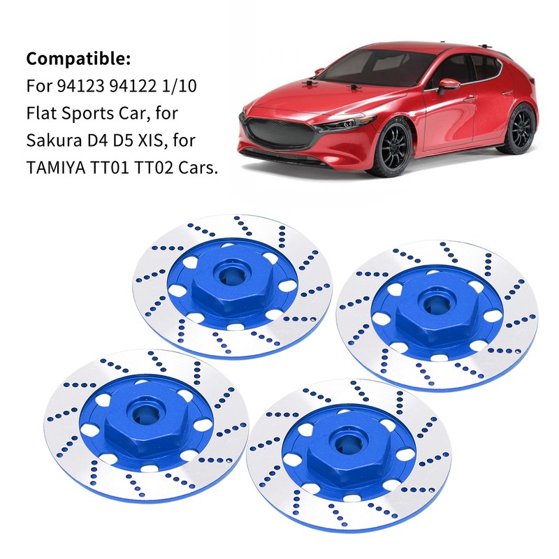 RC Car Brake Disc Set Aluminum Alloy Wheel Hex Hub