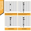 18" Cane Bolt Heavy-Duty Drop Rod for Gate, Gate Ground