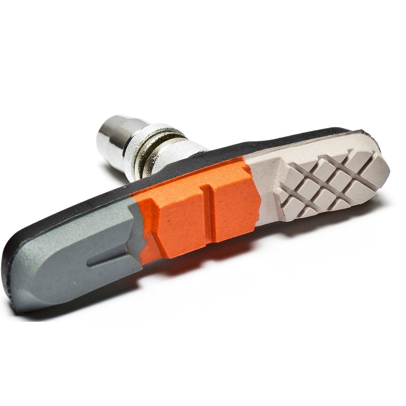 AWE® Triple Contour V Brake Pads Grey/Orange/White 72mm