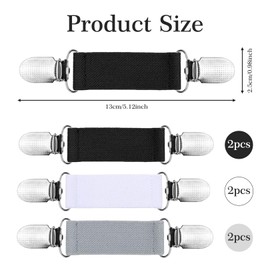 Pullover Clips, Elastic Cardigan Clips, Retro Waist Clip, Cinch Clip, Unisex, Elastic Adjustable Waist Clips, Clothing Sinch Closures, Tight Clips for Clothing, T-Shirt, Shirts, Dresses, Sweaters etc