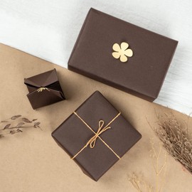 RUSPEPA 30"x 393"(32.8') Chocolate Brown Kraft Wrapping Paper Large Jumbo Roll, Recyclable Art Gift Wrap Paper for Gift Wrapping, Table Covering, Craft Supplies, Bouquet Flower, Bulletin Board, 80GSM