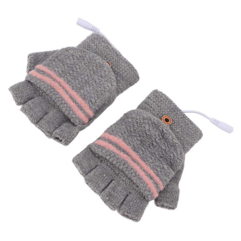 Heated Mitten Gloves Double Sided Heating Promote Blood Circulation USB