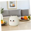 Sosoport Cute Mini Desktop Trash Can with Lid Adorable Wastebasket