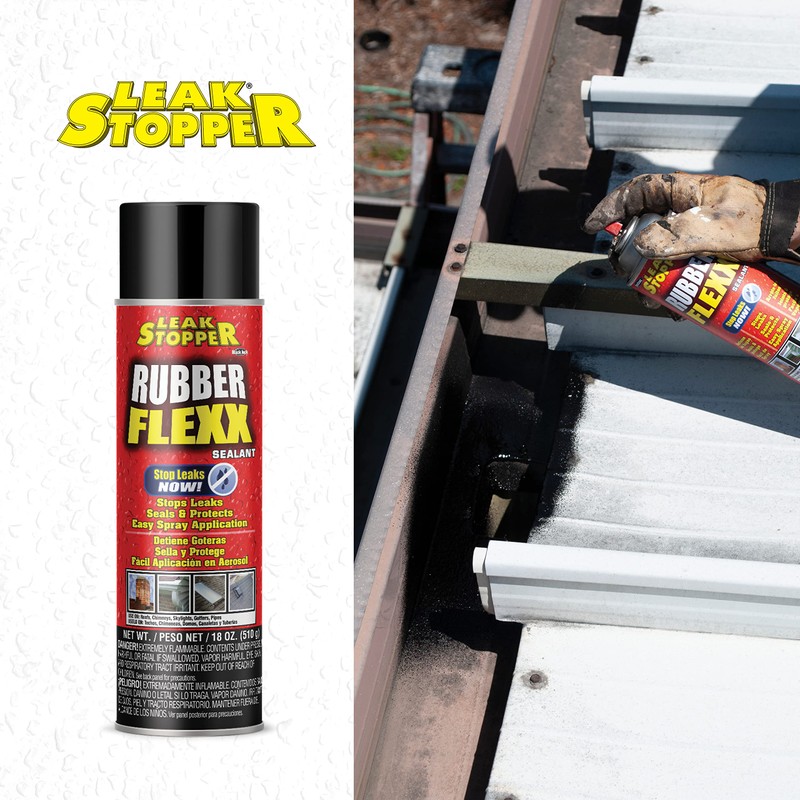 Leak Stopper Rubber Flexx – 18oz Waterproof Repair & Sealant