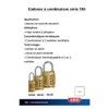ABUS Combination Lock 165/30 - Brass Padlock - with Individually