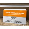 Custom Premium Business Cards - Half Orange (350gsm-Thick paper), UV