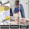 Utoolmart Right Angle Ruler, Framing Square Ruler, 250 x 500mm
