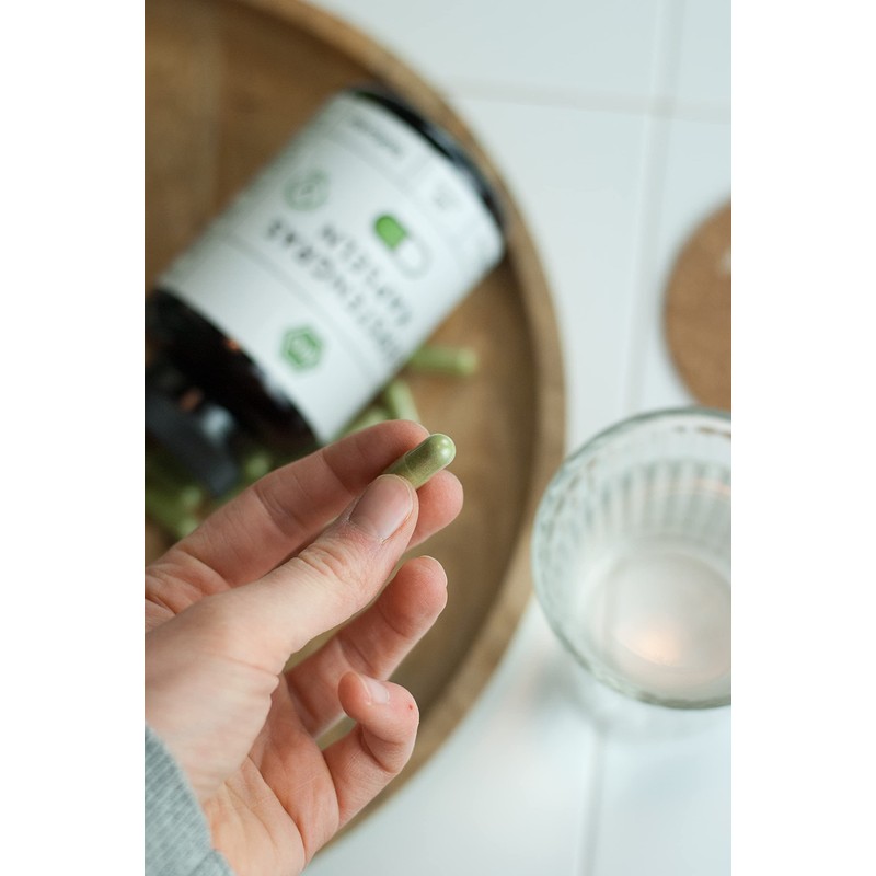 Organic Barley Grass Capsules, Pack of 180 Vegan Capsules, 3000