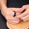 FIOROYAL G23 Titanium Ring for Men 8MM Black Ring with