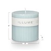 ILLUME Beautifully Done Small Fragranced Pillar Candle, Fresh Sea Salt