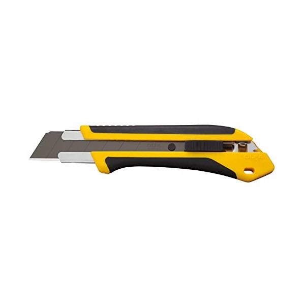 OLFA 25mm Extra Heavy-Duty Utility Knife (XH-AL) - Multi-Purpose No-Slip Grip Utility Knife w/Reinforced Fiberglass Handle & Snap-Off Blade, Replacement Blades: Any OLFA 25mm Blade