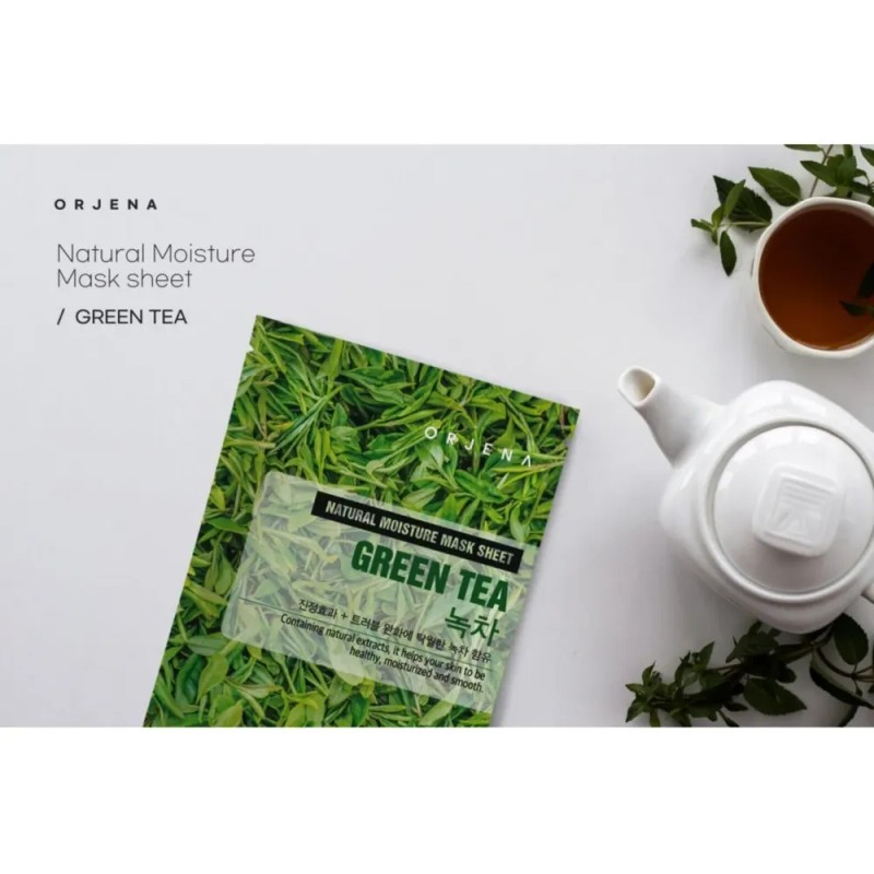 Mascarilla Facial Orjena Con Té Verde 10 Piezas