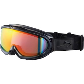 AX888-WCM Ski Snowboarding Goggles, Panoramic View, UV Protection, Red (RE)