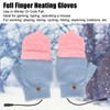USB Heating Gloves Full Finger Half Fingerless Double Sided Heating