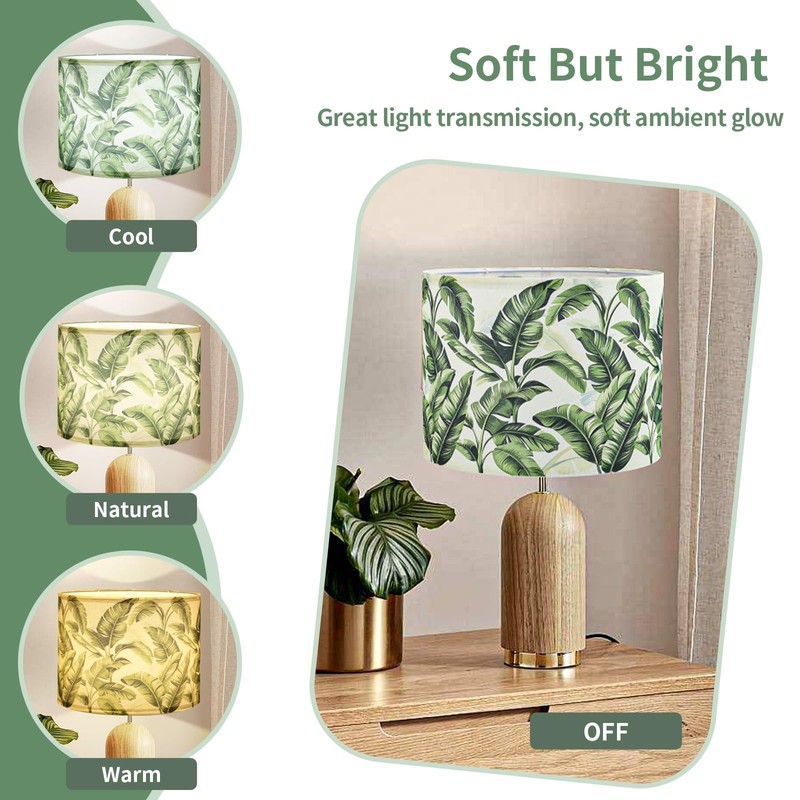 Espossi Lamp Shades For Table Lamps, HD Printing Green Banana